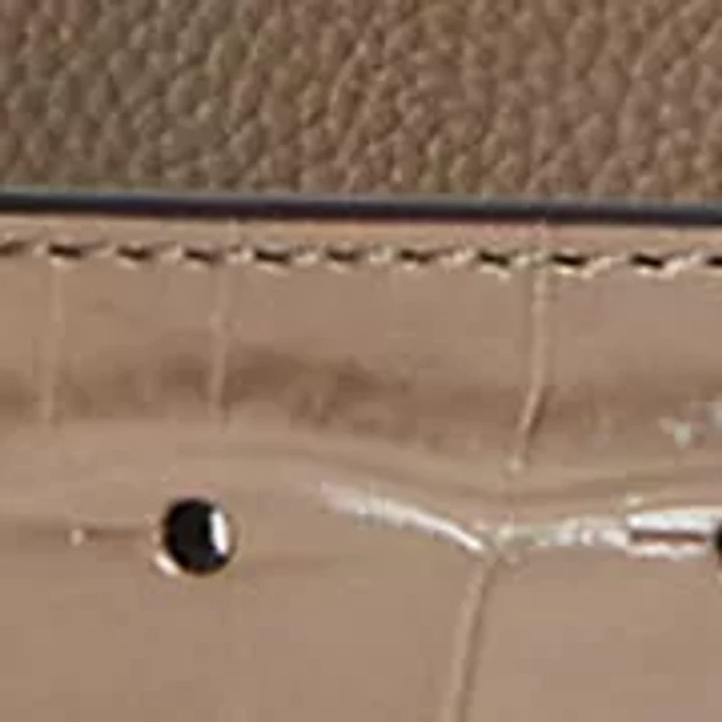 Logo Reversible Embossed Leather Belt