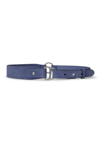 Equestrian D-Ring Suede Belt