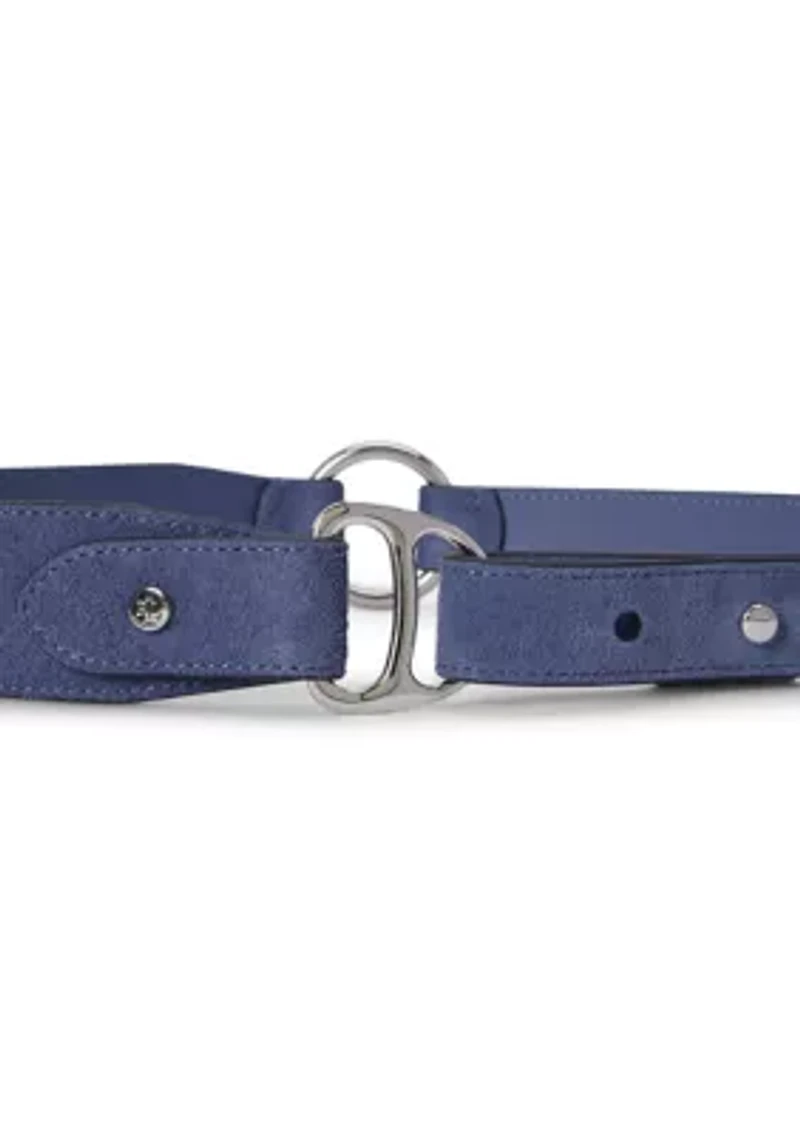 Equestrian D-Ring Suede Belt