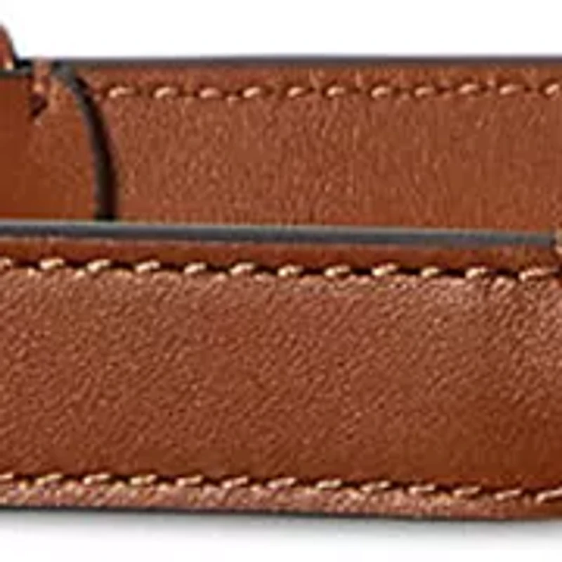 Leather Toggle Skinny Belt