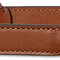 Leather Toggle Skinny Belt