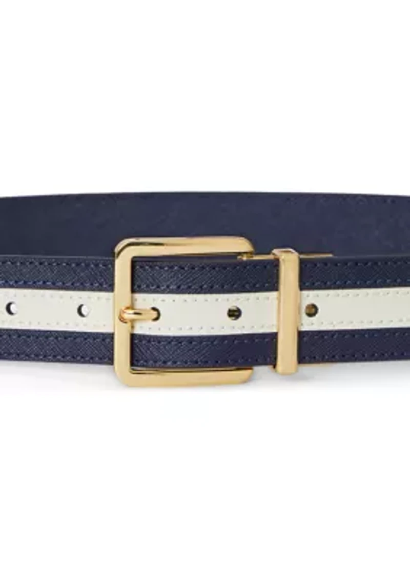 Two-Tone Reversible Crosshatch Belt