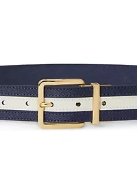 Two-Tone Reversible Crosshatch Belt