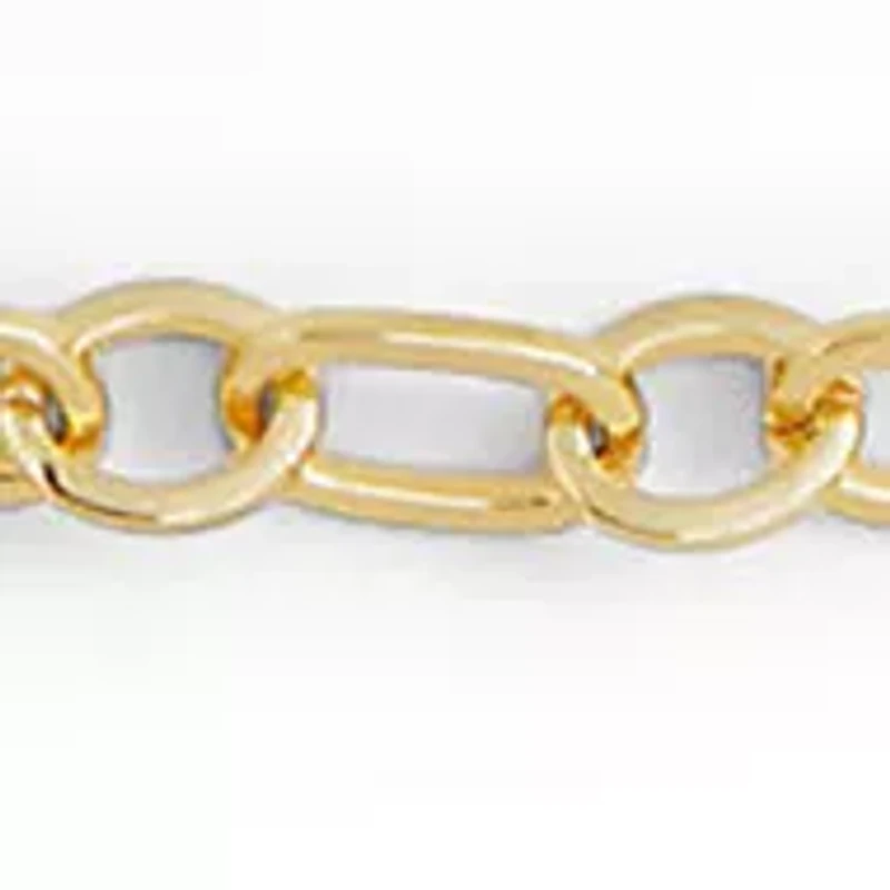Brass-Finished Toggle Chain Belt
