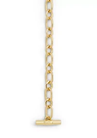 Brass-Finished Toggle Chain Belt