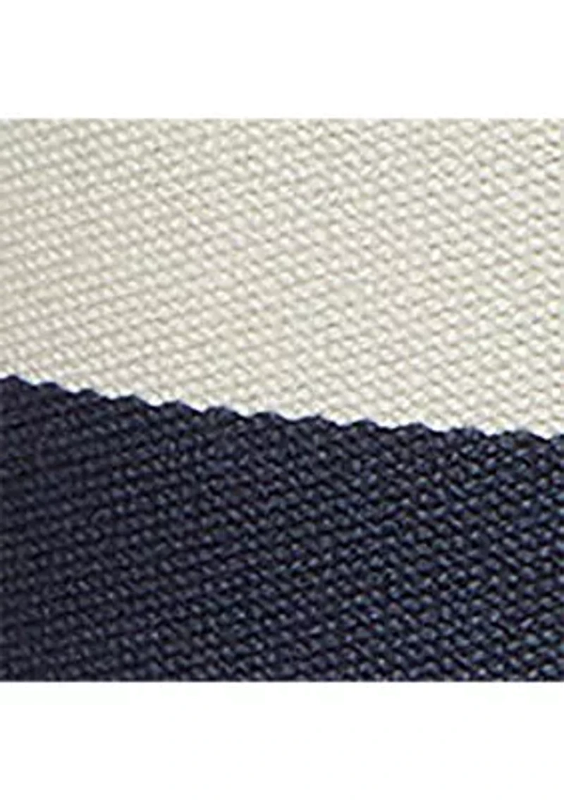 Striped Webbed Toggle Wide Belt