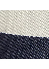 Striped Webbed Toggle Wide Belt