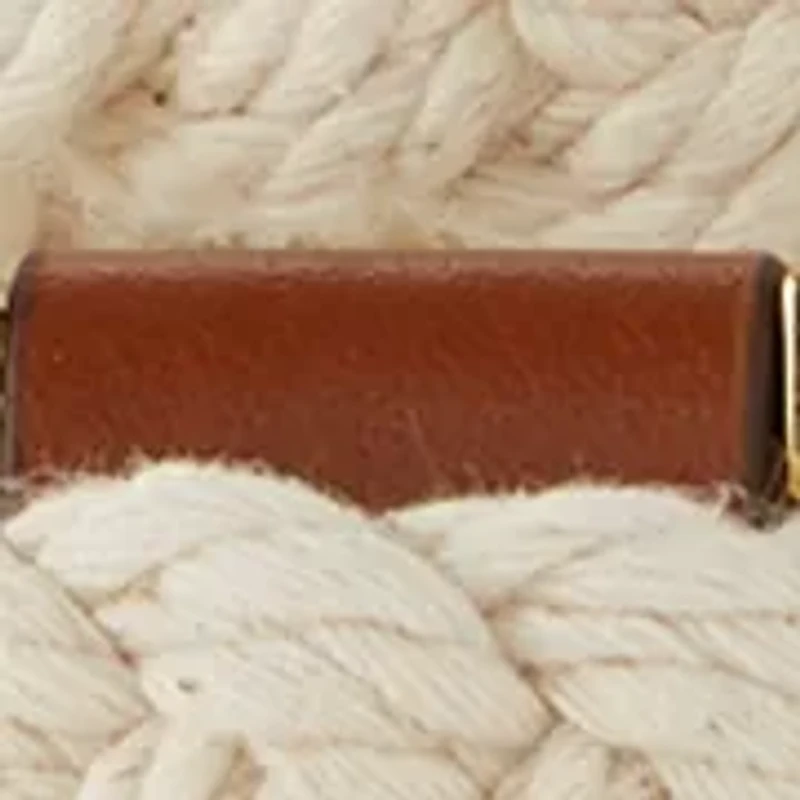 Slide-Buckle Braided Belt