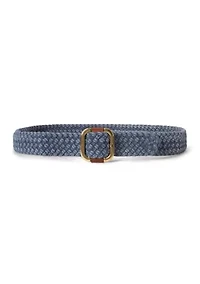 Slide-Buckle Braided Belt
