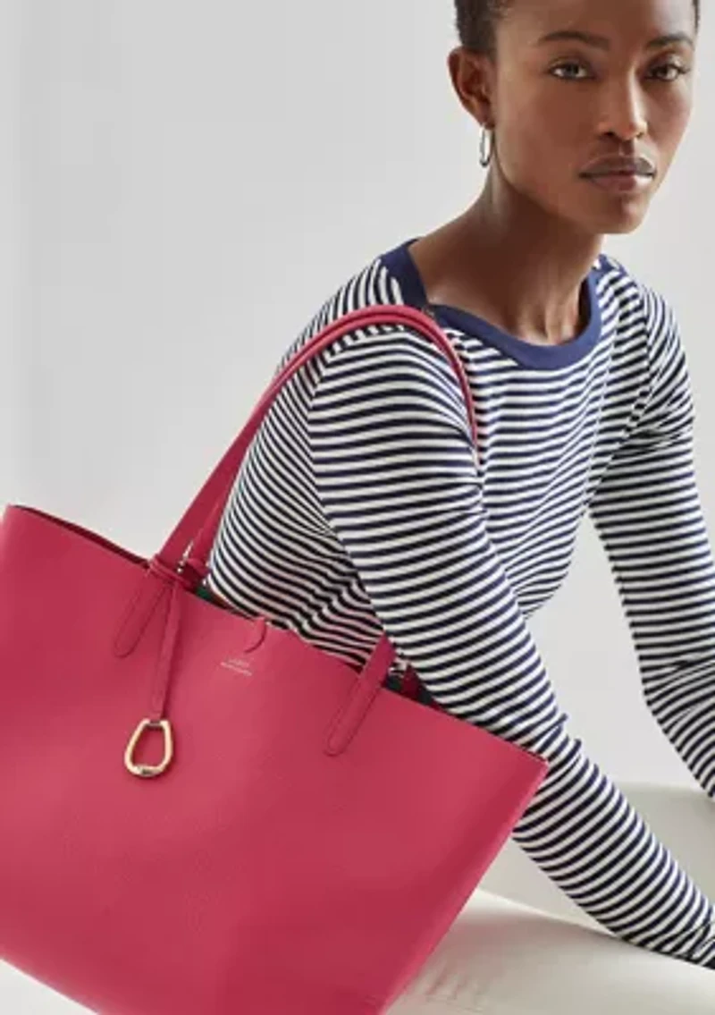 Faux-Leather Reversible Tote