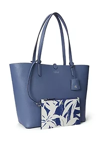 Faux-Leather Large Reversible Tote Bag