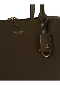 Faux-Leather Large Reversible Tote Bag