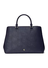 Crosshatch Leather Large Hanna Satchel