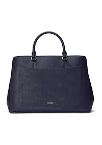 Crosshatch Leather Large Hanna Satchel