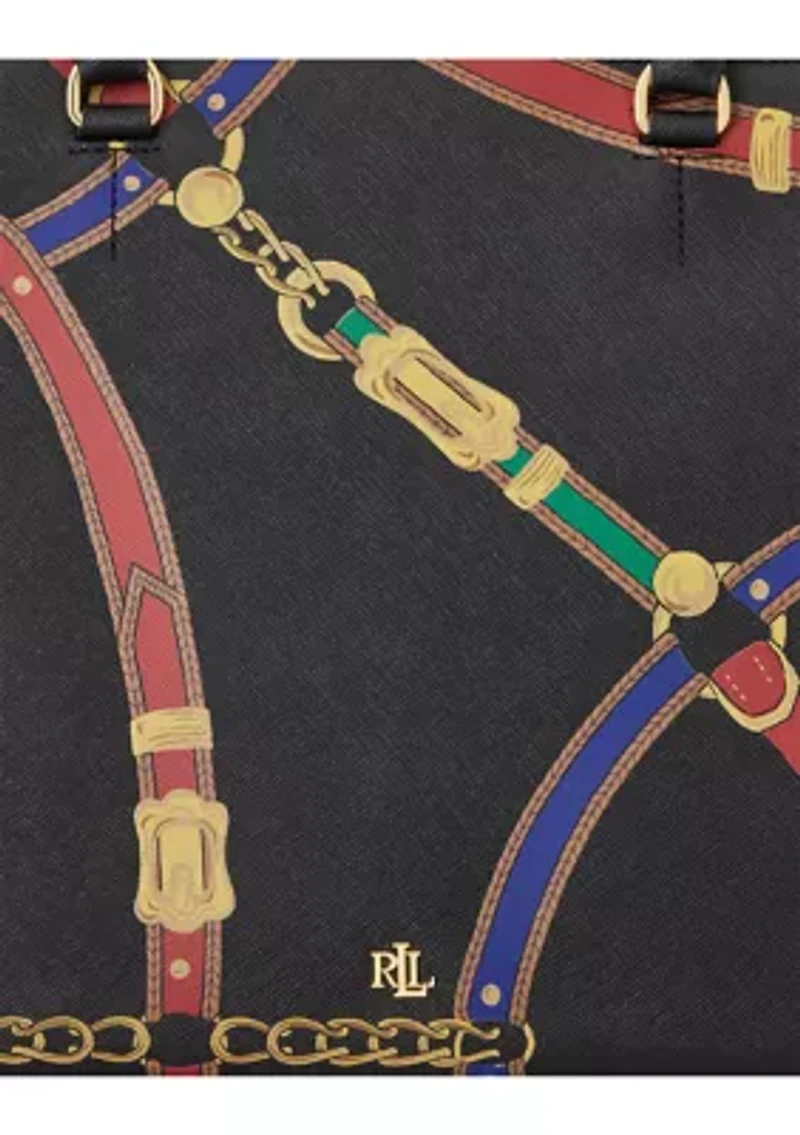 Crosshatch Leather Large Hanna Satchel