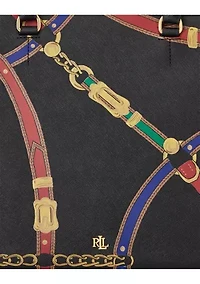 Crosshatch Leather Large Hanna Satchel