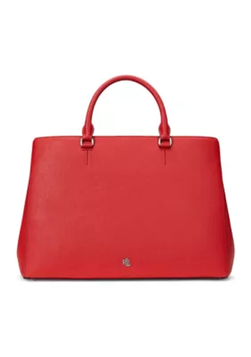 Crosshatch Leather Large Hanna Satchel