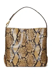 Faux Snakeskin Large Kassie Shoulder Bag