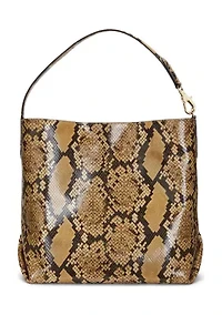 Faux Snakeskin Large Kassie Shoulder Bag