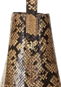 Faux Snakeskin Large Kassie Shoulder Bag