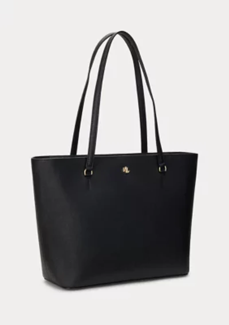 Crosshatch Leather Medium Karly Shopper Tote