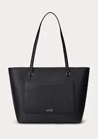 Crosshatch Leather Medium Karly Shopper Tote
