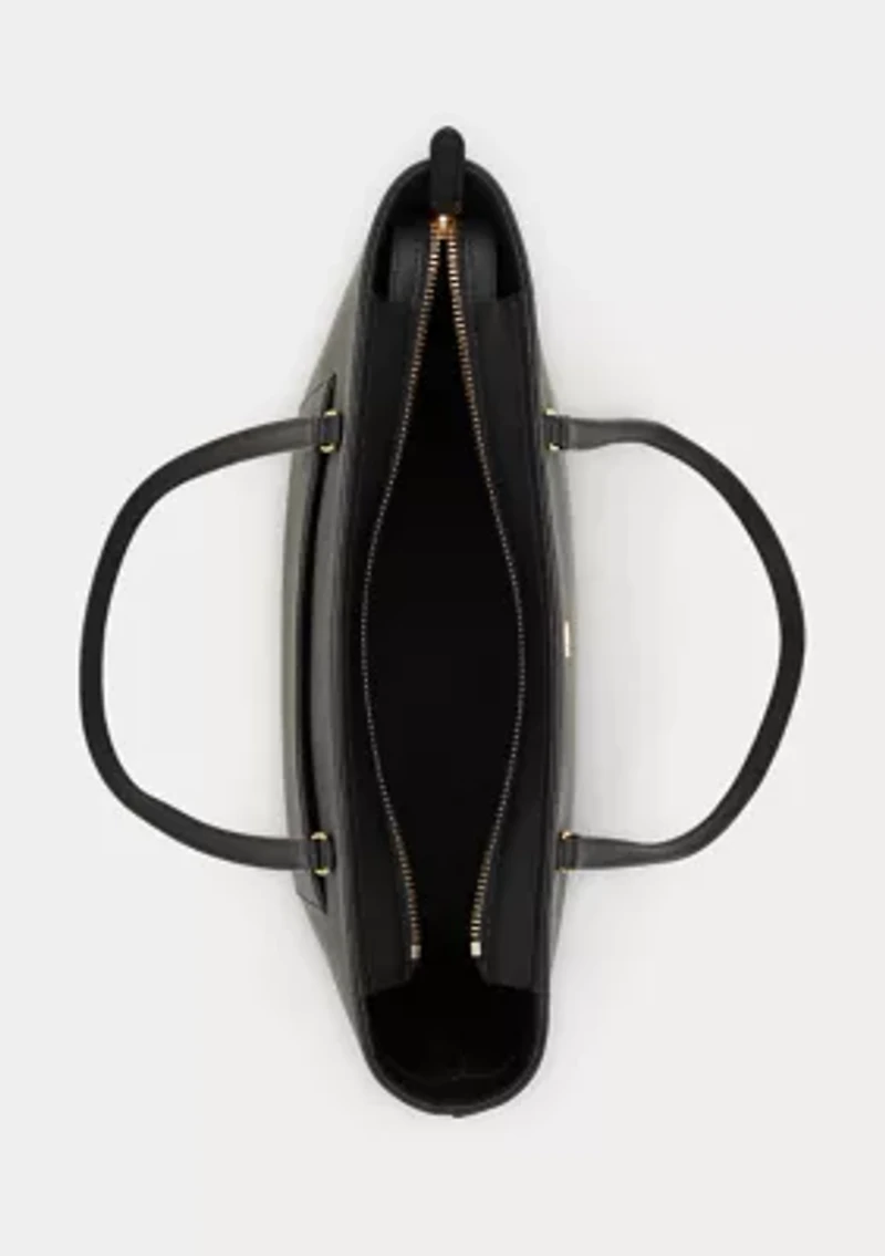 Crosshatch Leather Medium Karly Shopper Tote