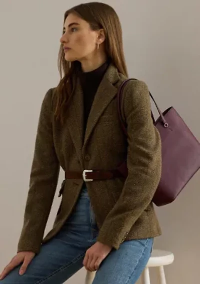 Crosshatch Leather Medium Karly Tote