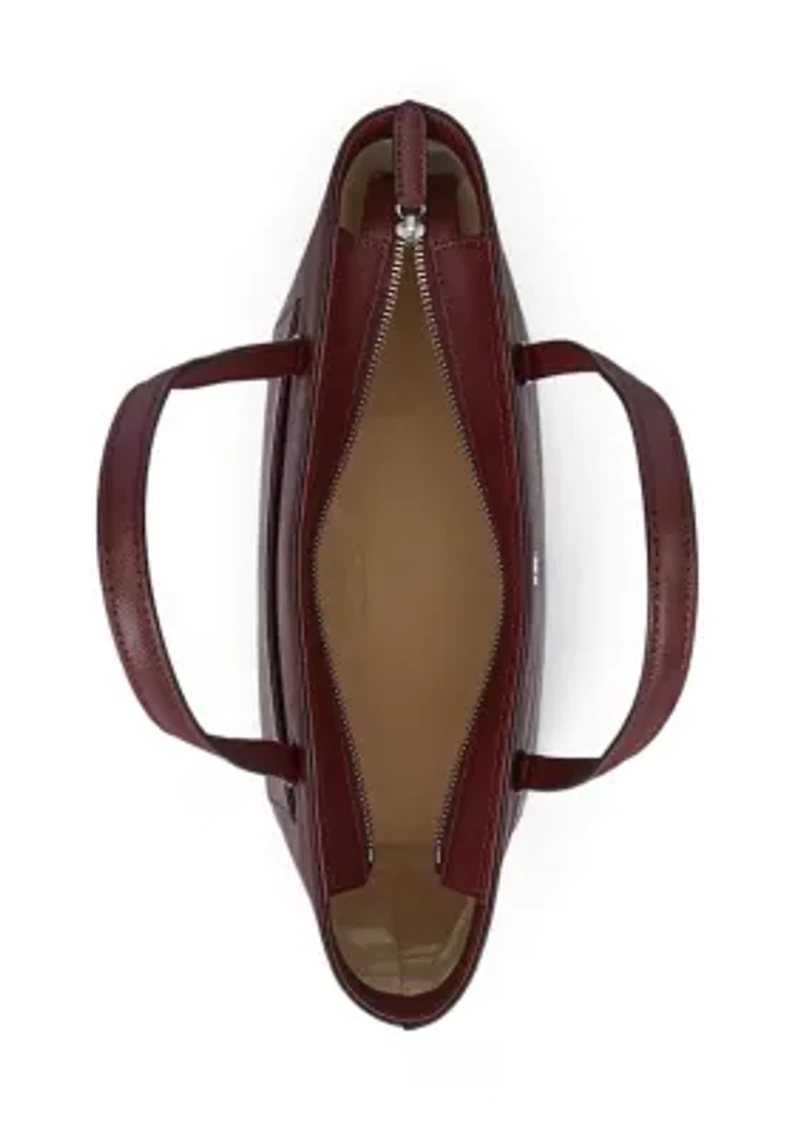 Crosshatch Leather Medium Karly Tote