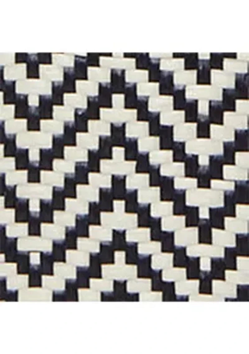 Houndstooth Woven Large Marcy Satchel