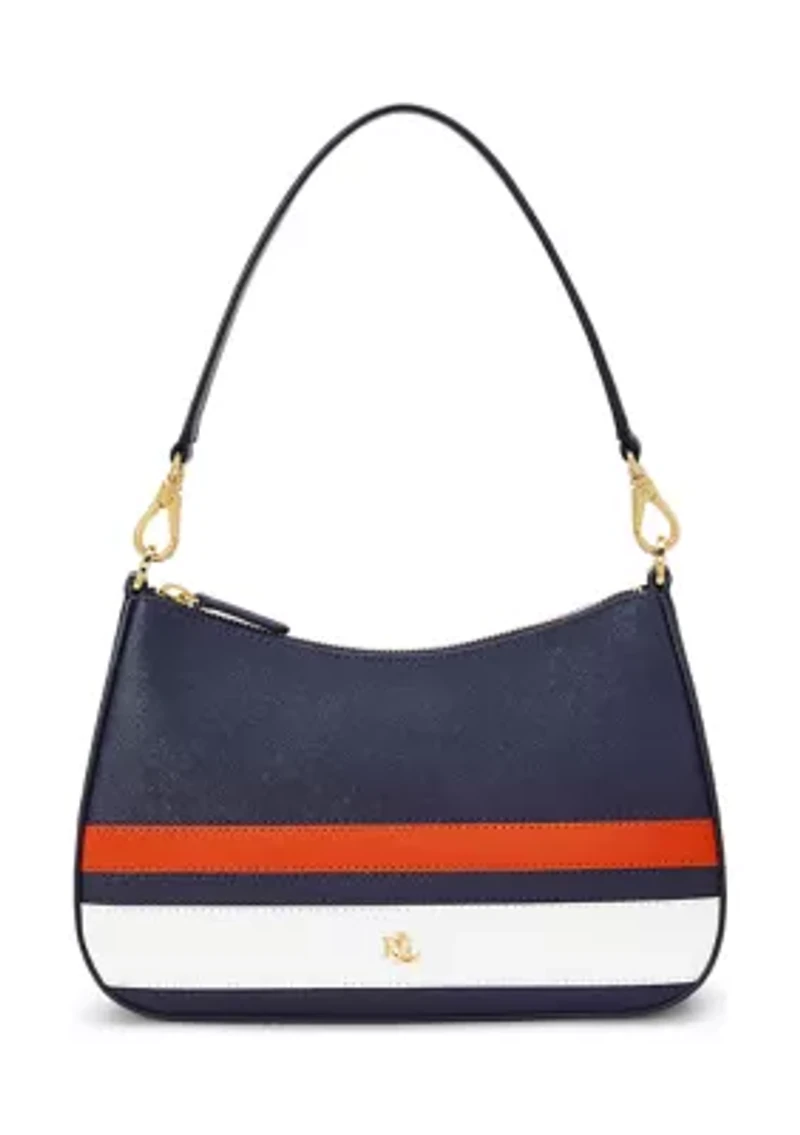 Striped Leather Medium Danni Bag
