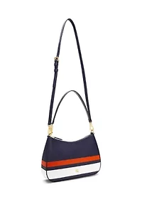 Striped Leather Medium Danni Bag