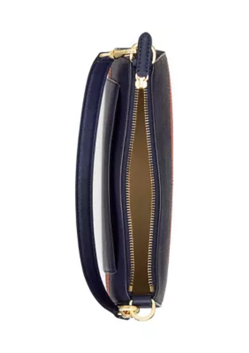 Striped Leather Medium Danni Bag