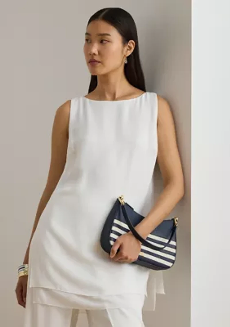 Striped Leather Medium Danni Bag