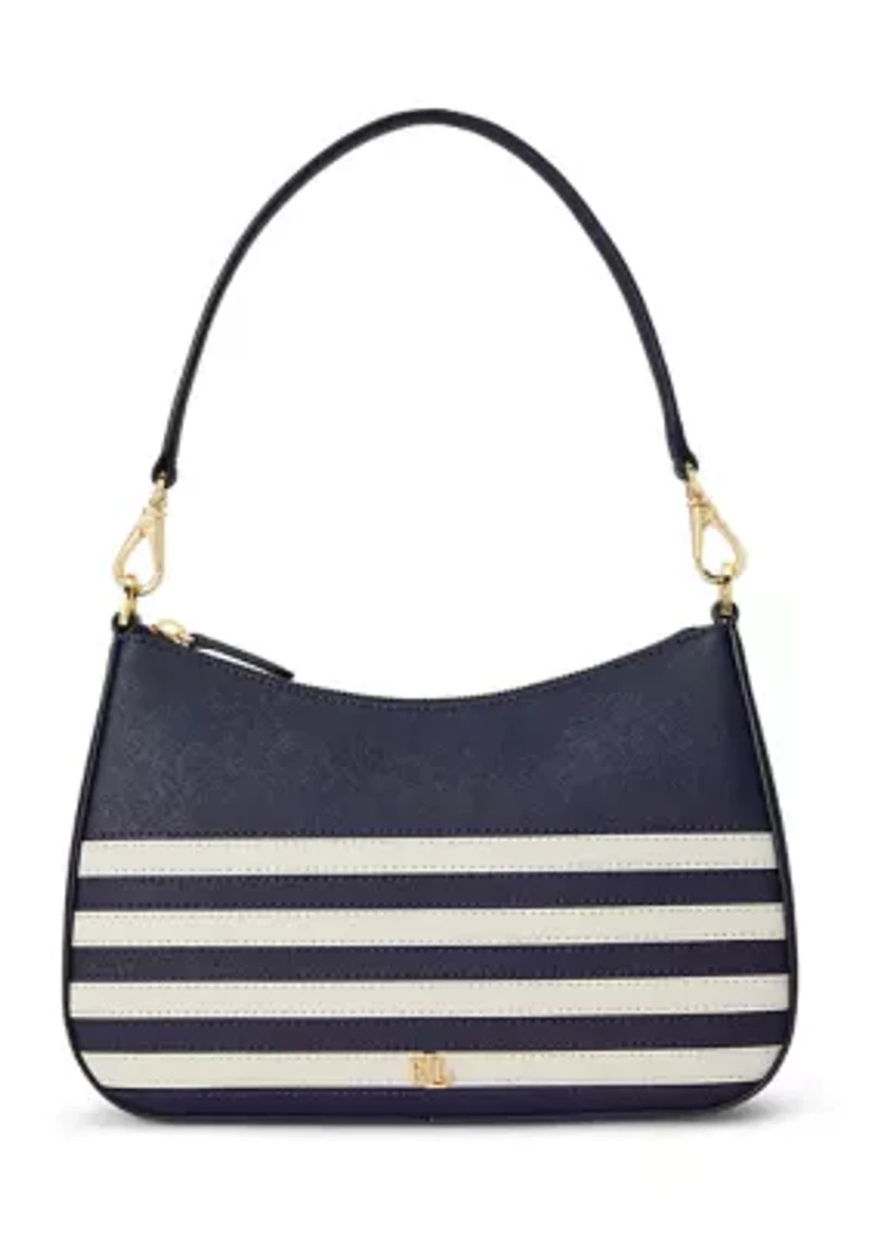 Striped Leather Medium Danni Bag