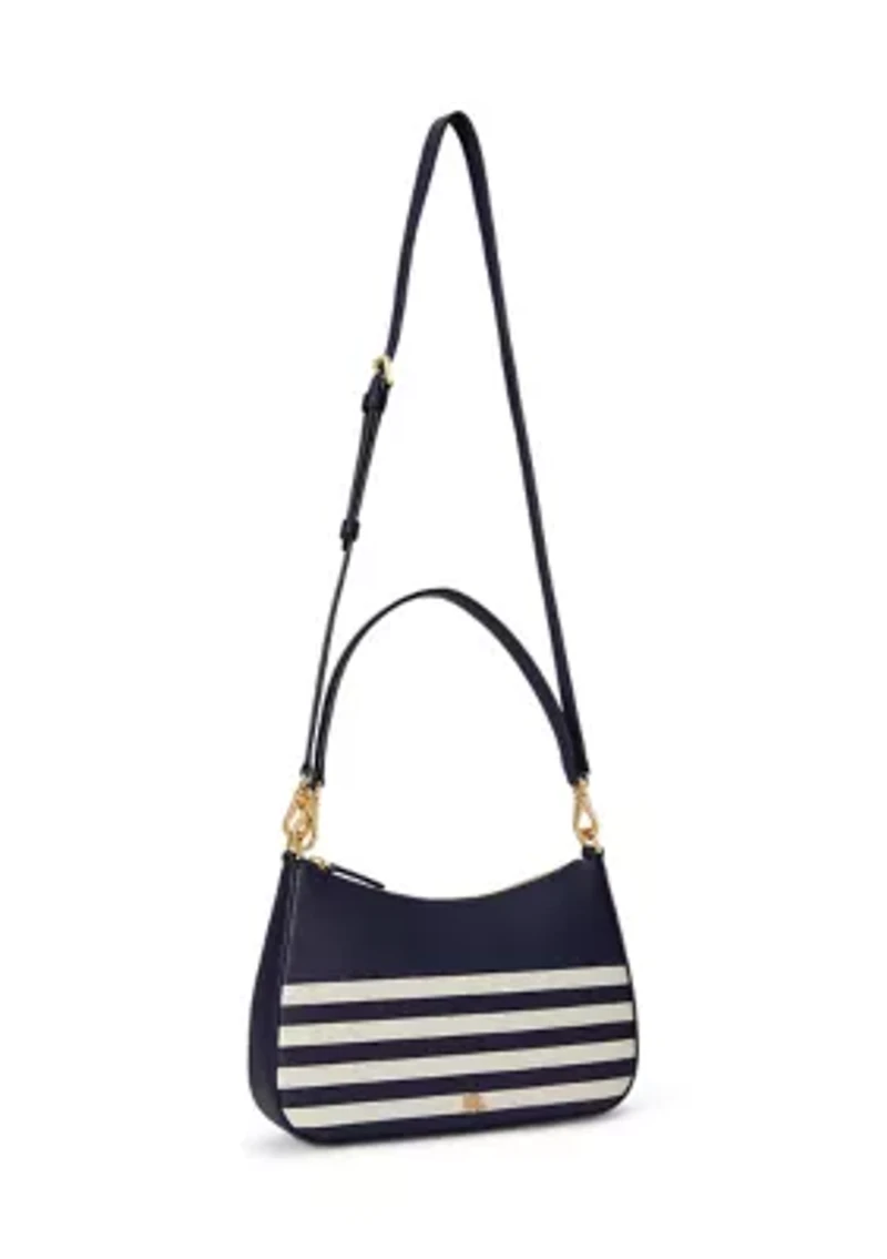 Striped Leather Medium Danni Bag