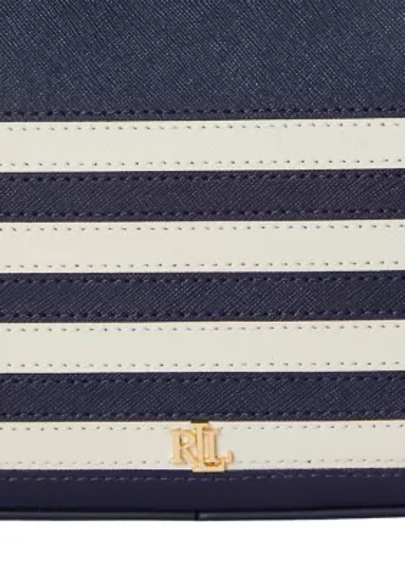 Striped Leather Medium Danni Bag