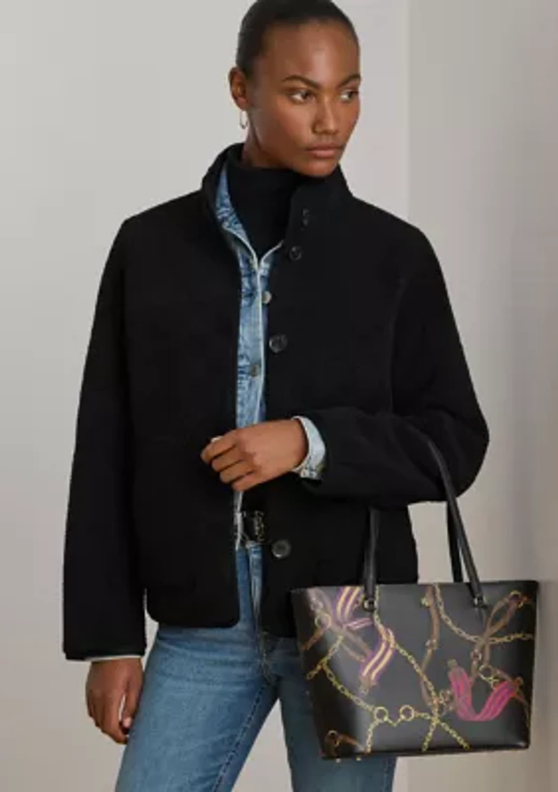 Houndstooth Medium Karly Tote Bag