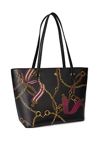 Houndstooth Medium Karly Tote Bag