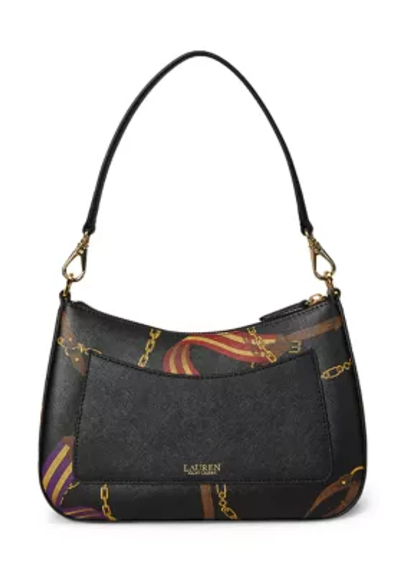 Pinstripe Leather Medium Danni Bag