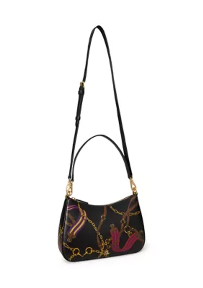 Pinstripe Leather Medium Danni Bag