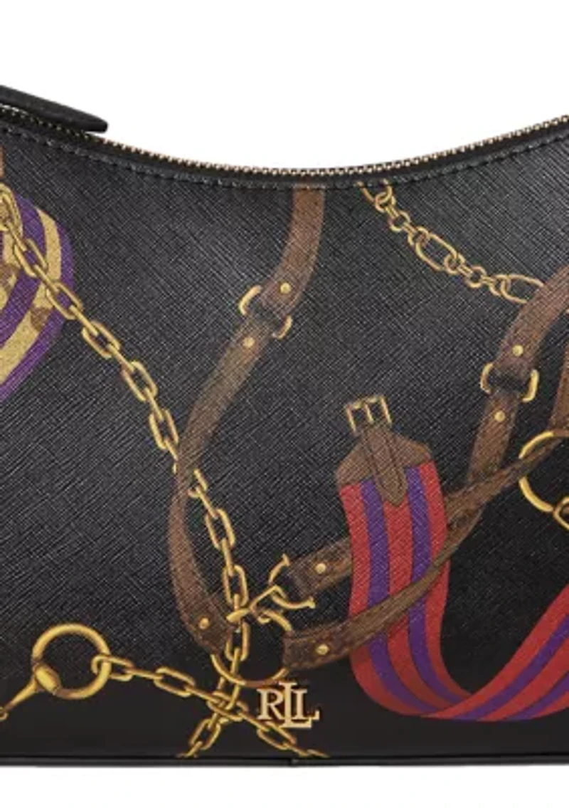 Pinstripe Leather Medium Danni Bag