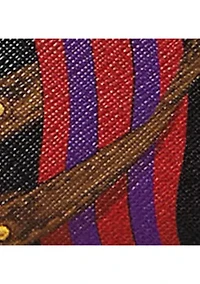 Pinstripe Leather Medium Danni Bag