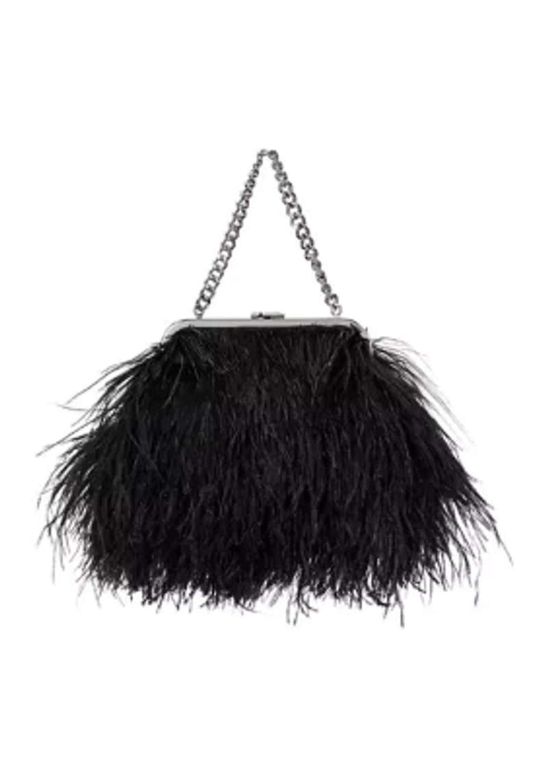 Feather Small Hollie Clutch