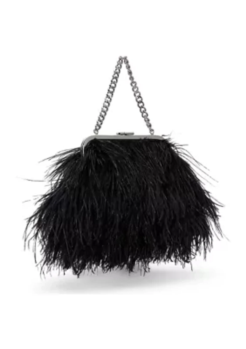 Feather Small Hollie Clutch