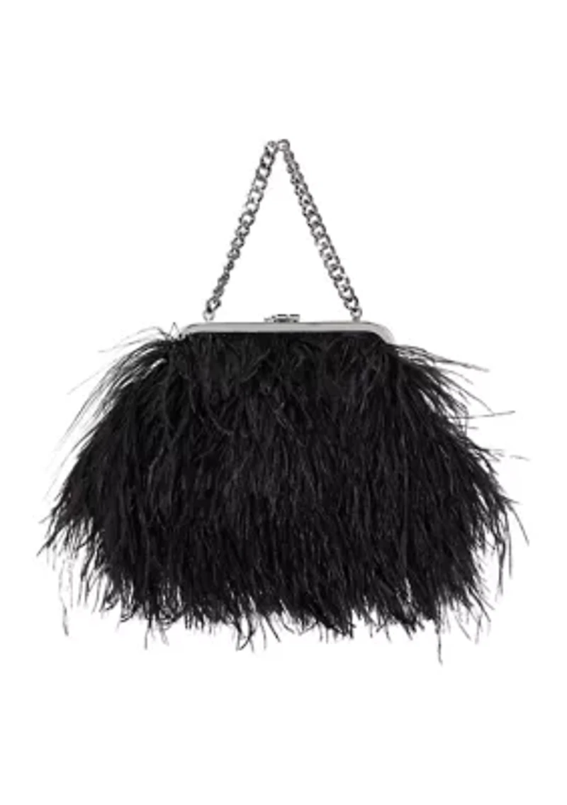 Feather Small Hollie Clutch