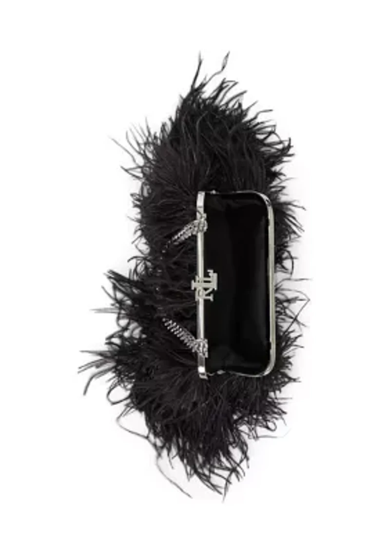 Feather Small Hollie Clutch