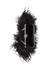Feather Small Hollie Clutch