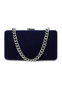 Pavé Logo Velvet Small Franki Clutch