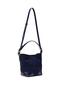 Canvas-Leather Medium Witley Bucket Bag